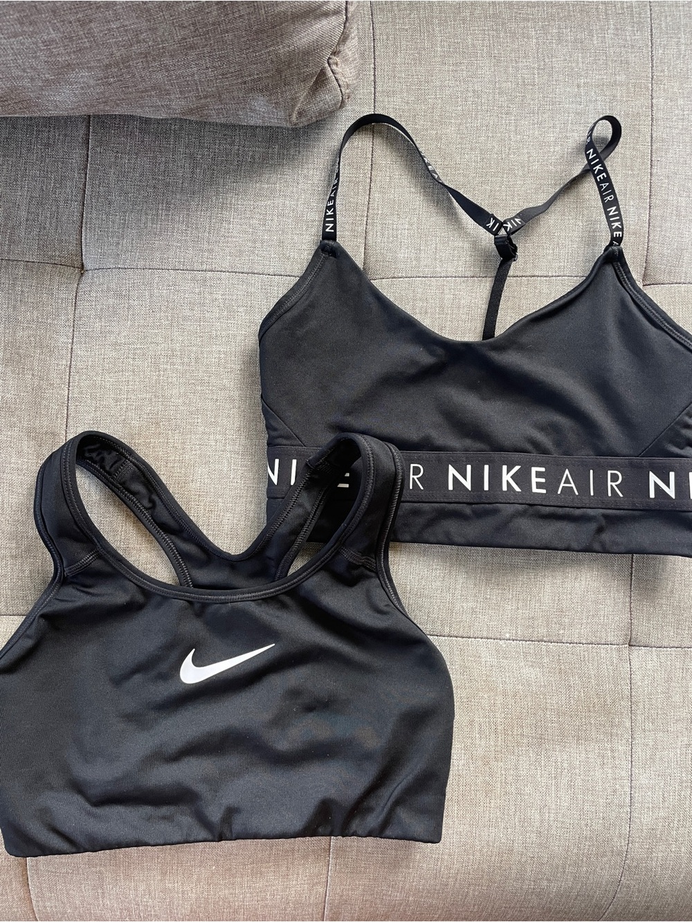 Nike Black Sports Bras — 2 (Nike Air & Dri-FIT) Small